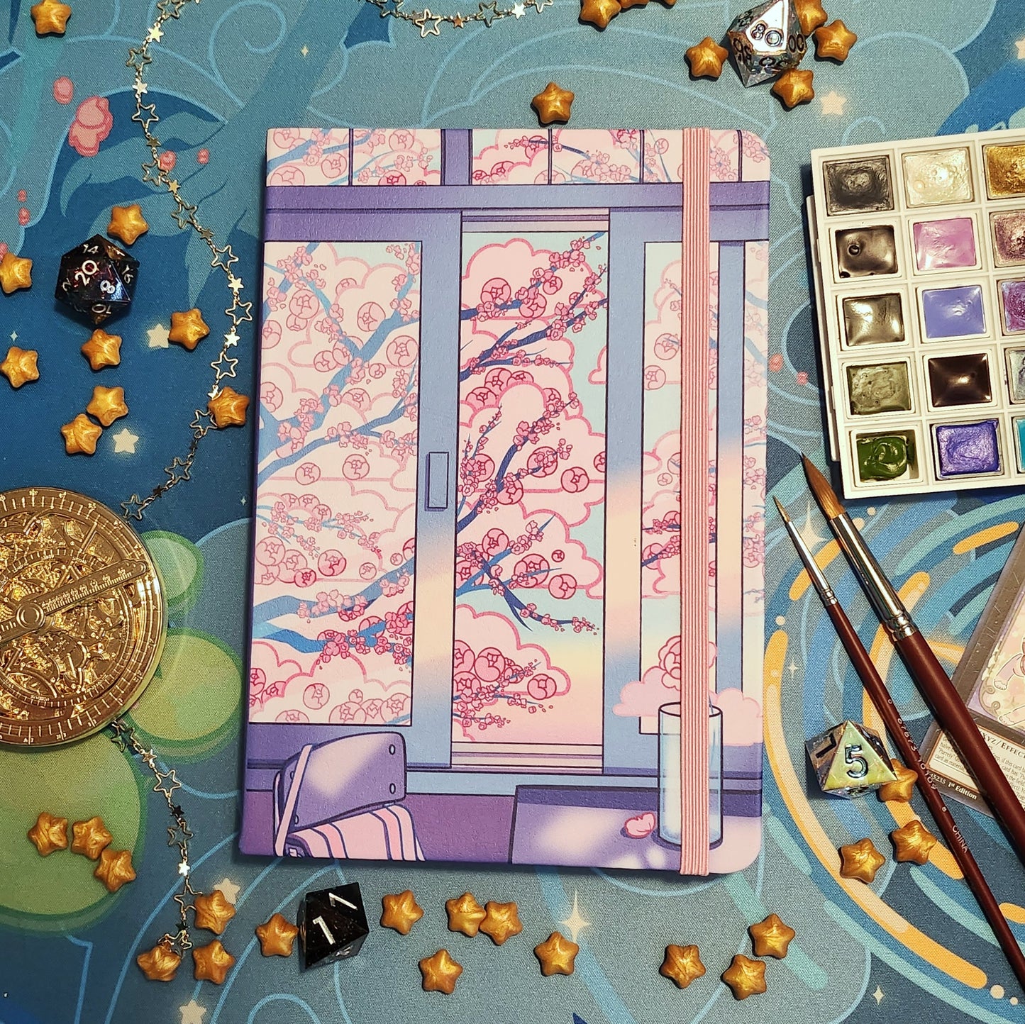 Sakura Window Holographic Hardcover Journal