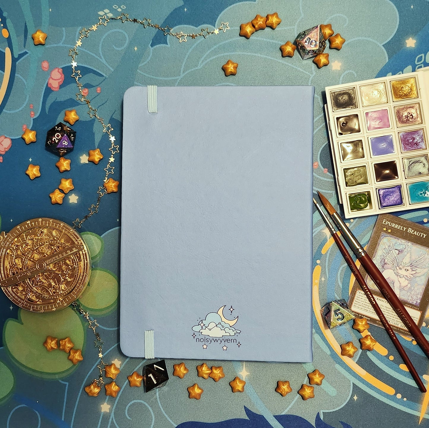Blue Clouds Holographic Hardcover Journal
