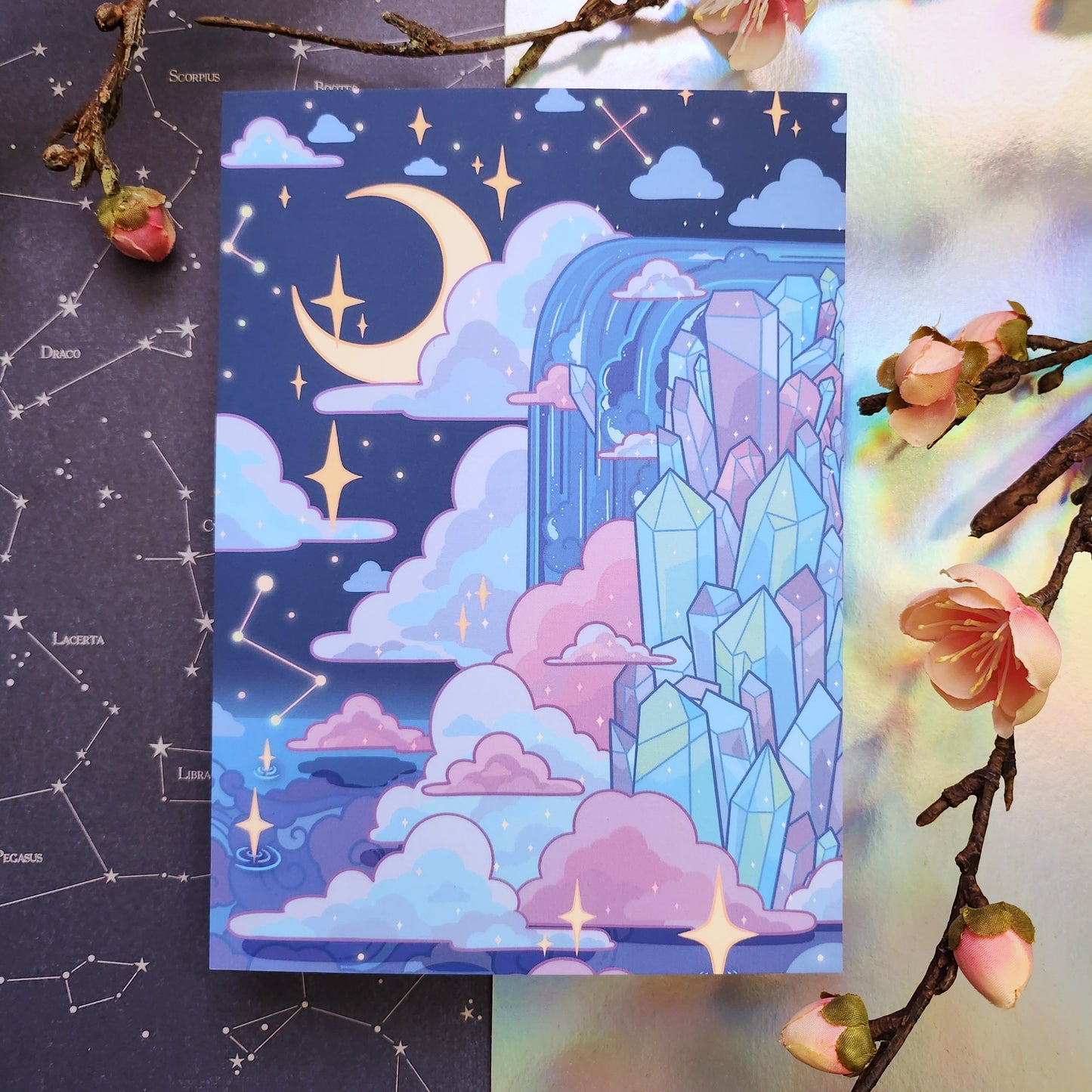 Crystal Falls Art Print