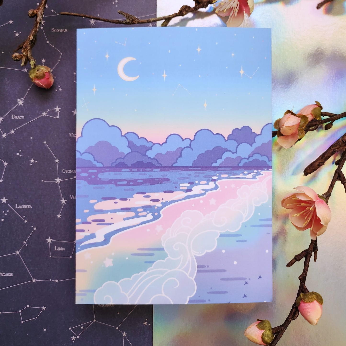 Rainbow Beach Art Print