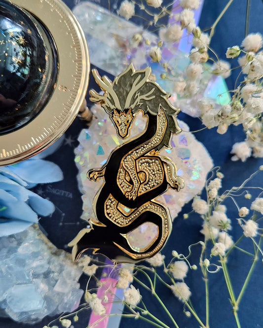 Metallic Dragons Enamel Pins