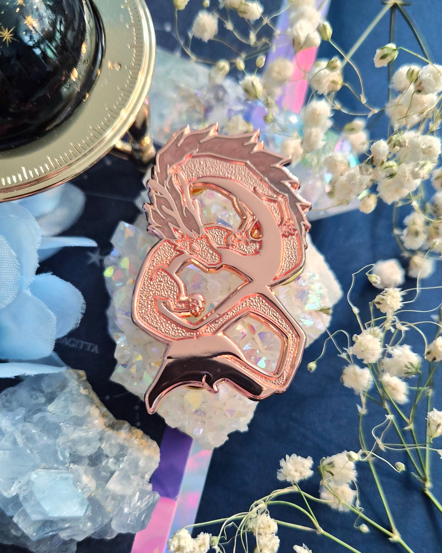Metallic Dragons Enamel Pins