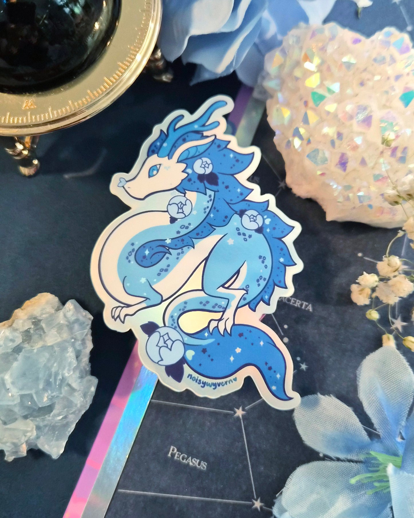 Smol Dragon Holographic Sticker