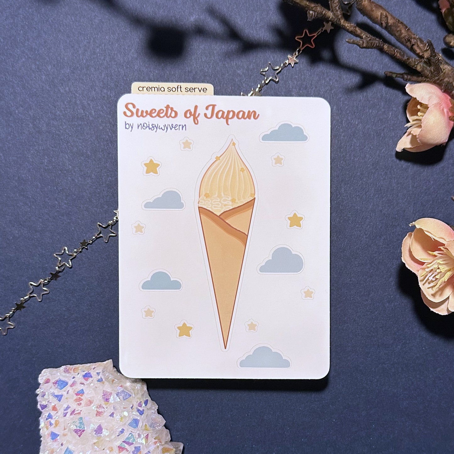Cremia Ice Cream Vinyl Sticker Sheet