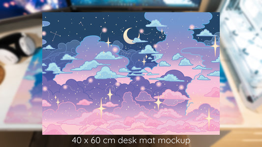 Firefly Sunset Desk Mat (Small)