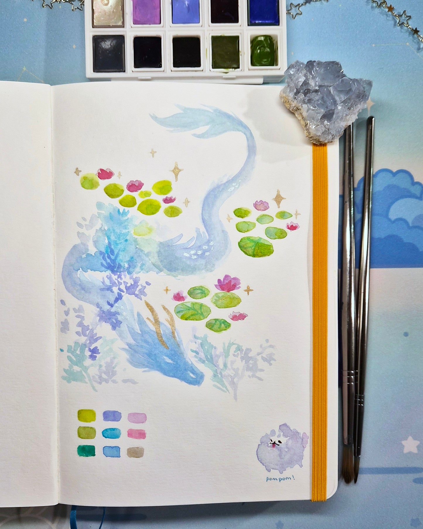 Rainbow Beach Hardcover Painting Sketchbook