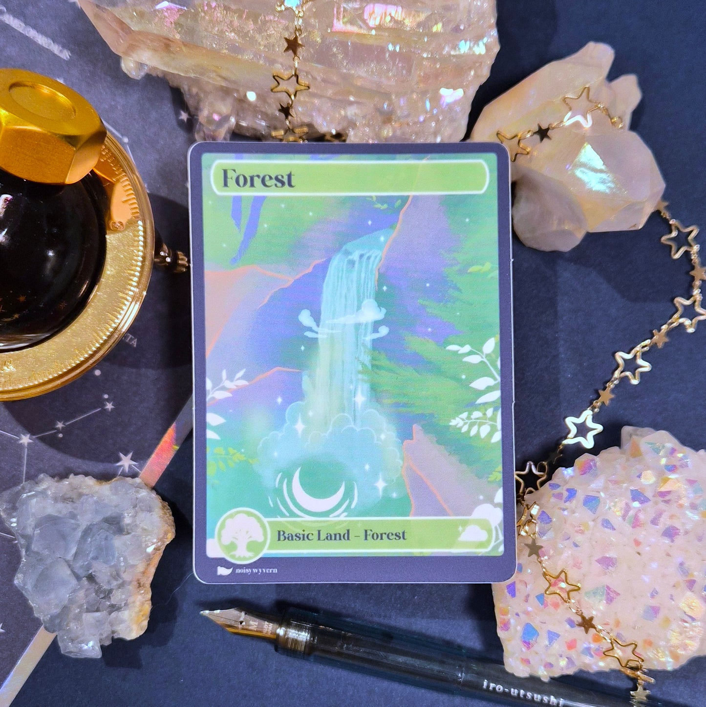 Forest Land Holographic Sticker