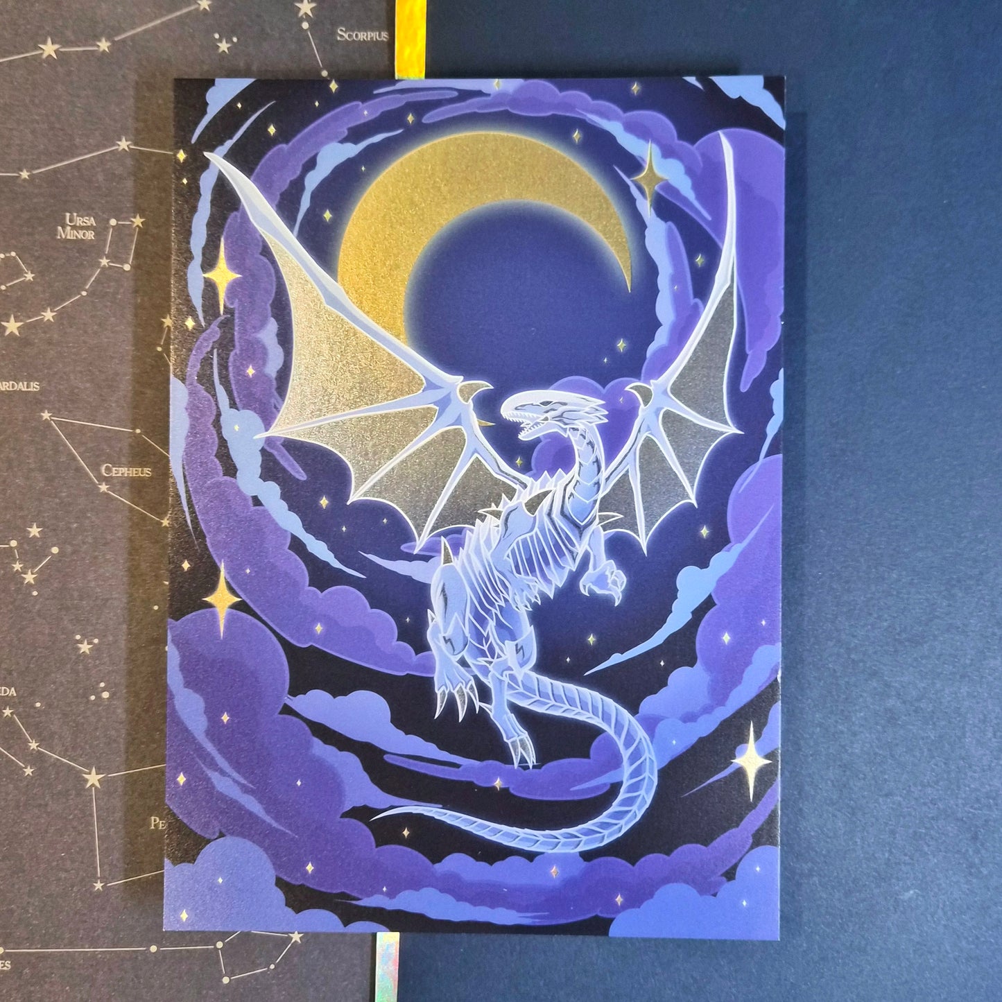 Eyes of Silver Dragon Art Print