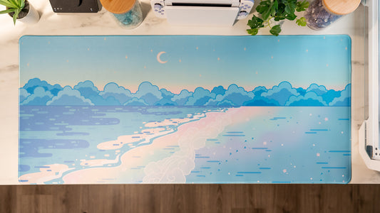 Rainbow Beach Desk Mat