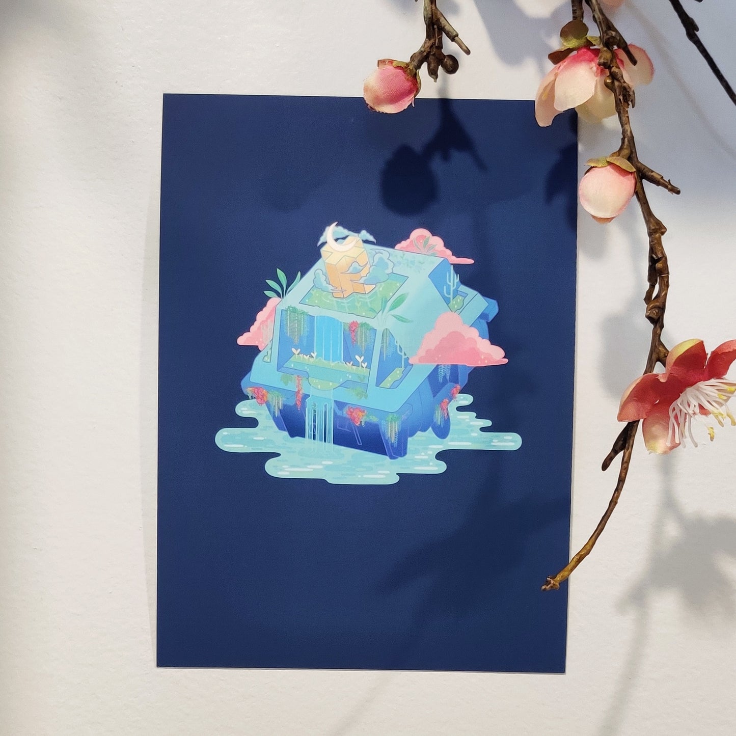 Lunar Temple Switch Art Print