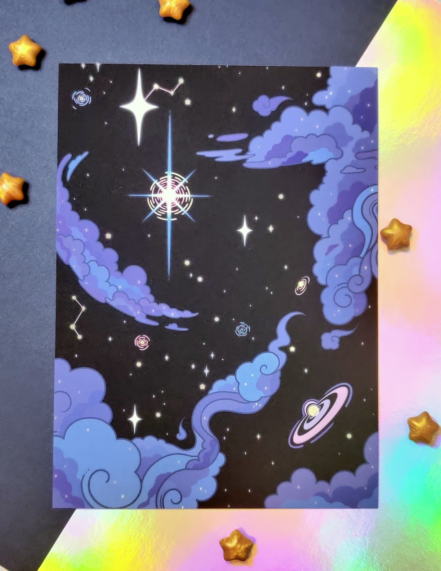 Deep Space Nebula Art Print