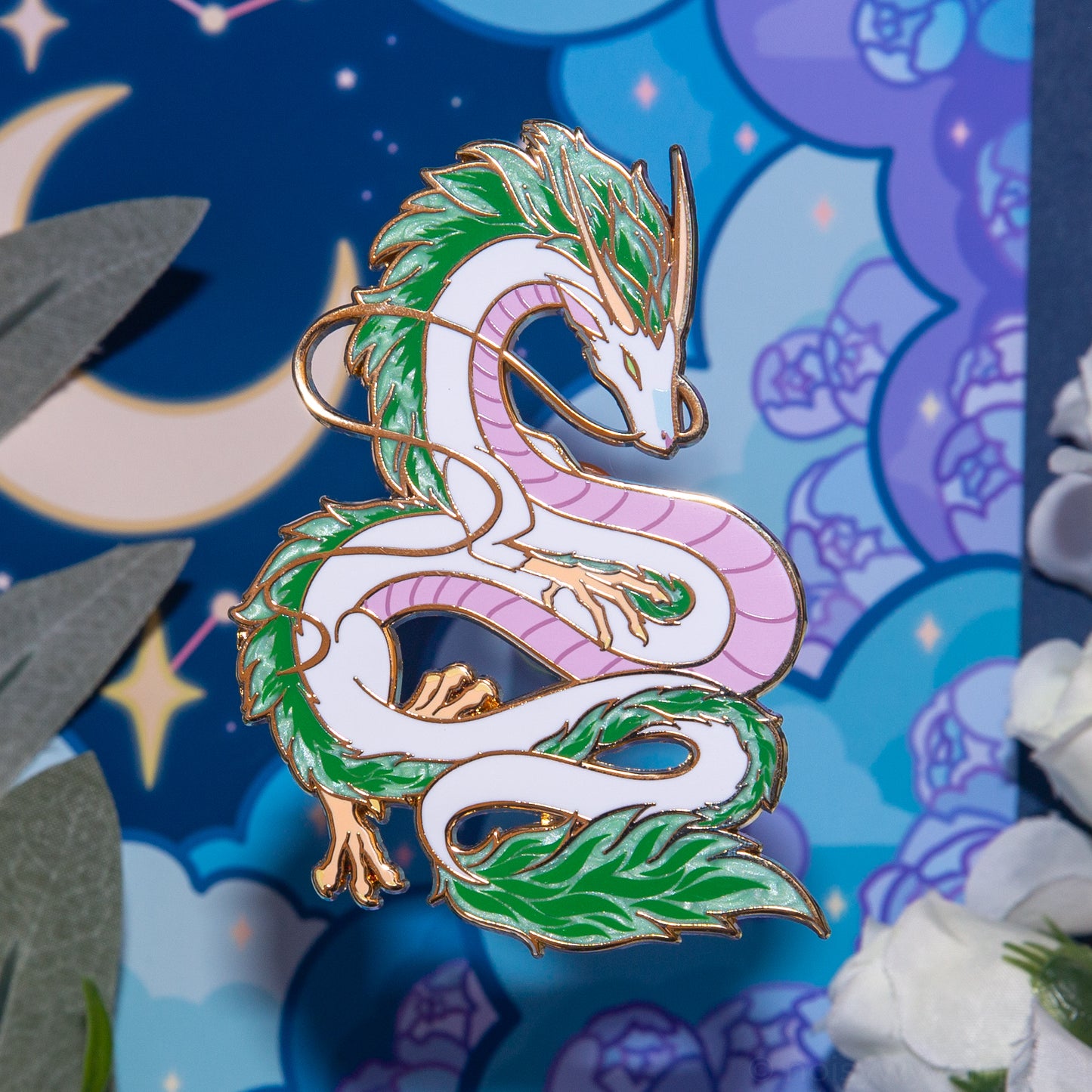 Haku Enamel Pin