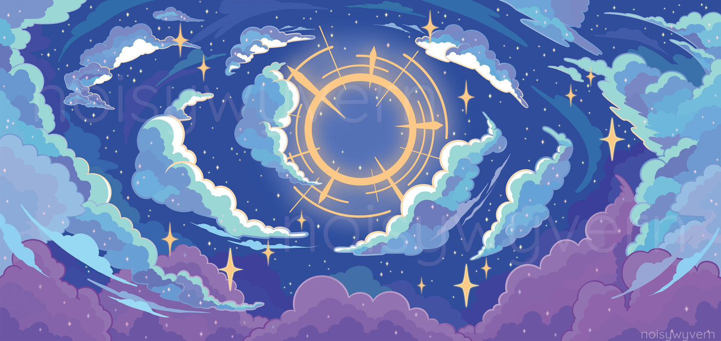 Stellar Halo Desk Mat