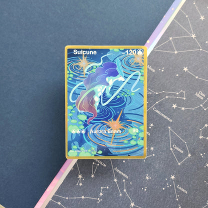 Crystal Wolf Holographic Sticker