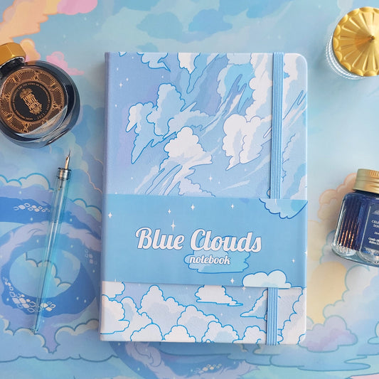 Blue Clouds Holographic Hardcover Journal