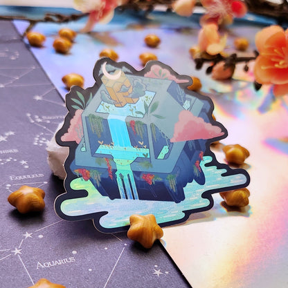 Lunar Temple Switch Holographic Sticker