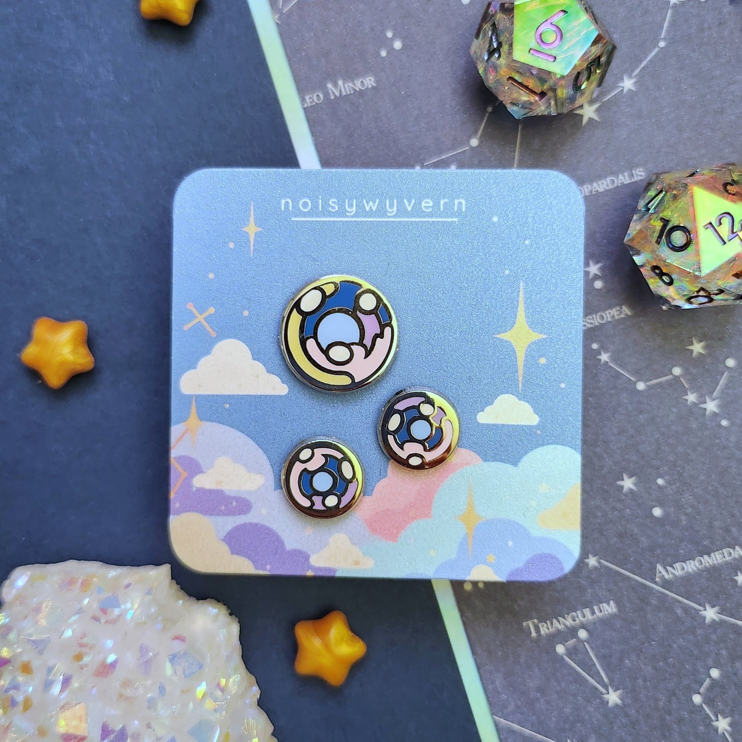 Mini Bubbles Enamel Pin