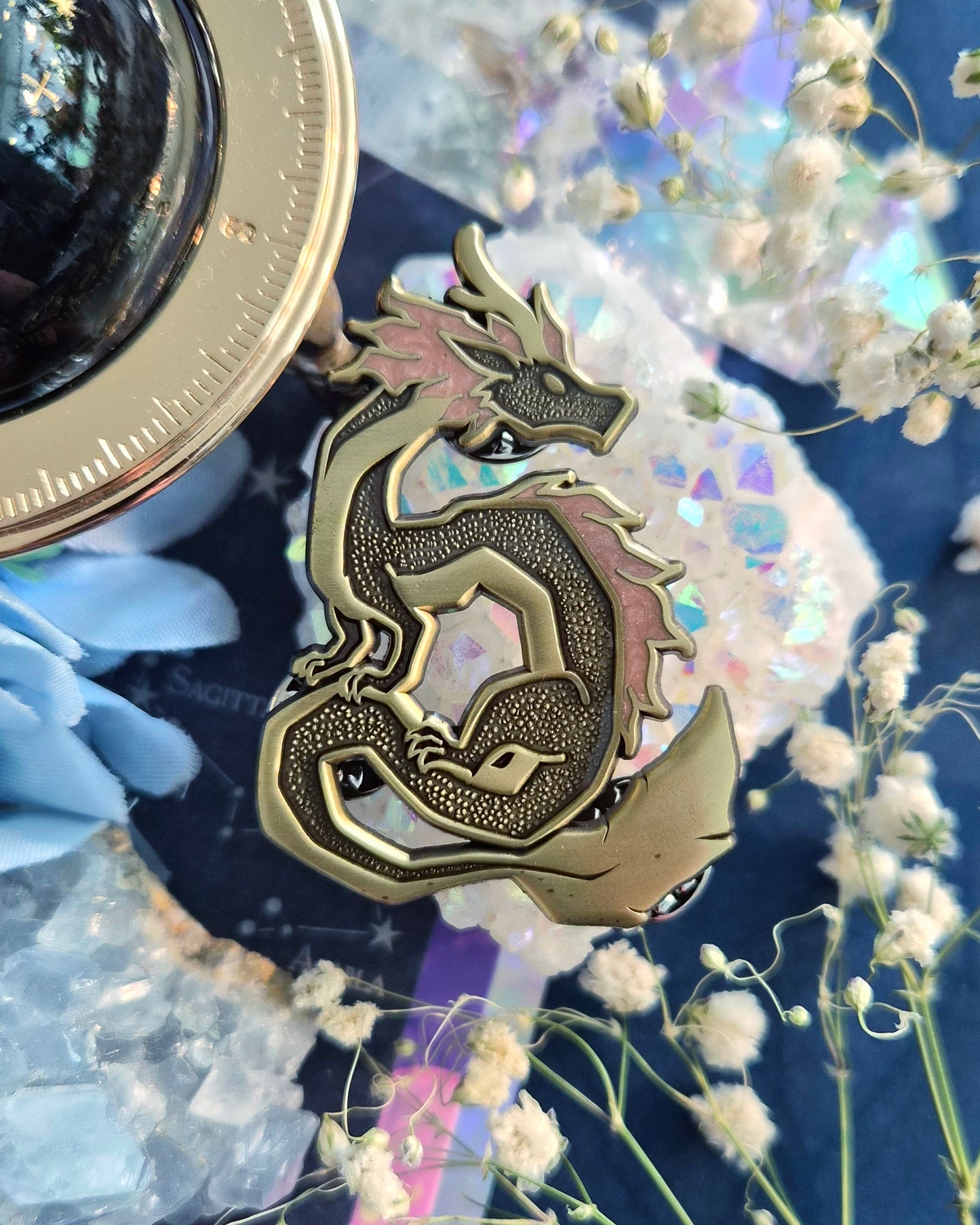 Metallic Dragons Enamel Pins