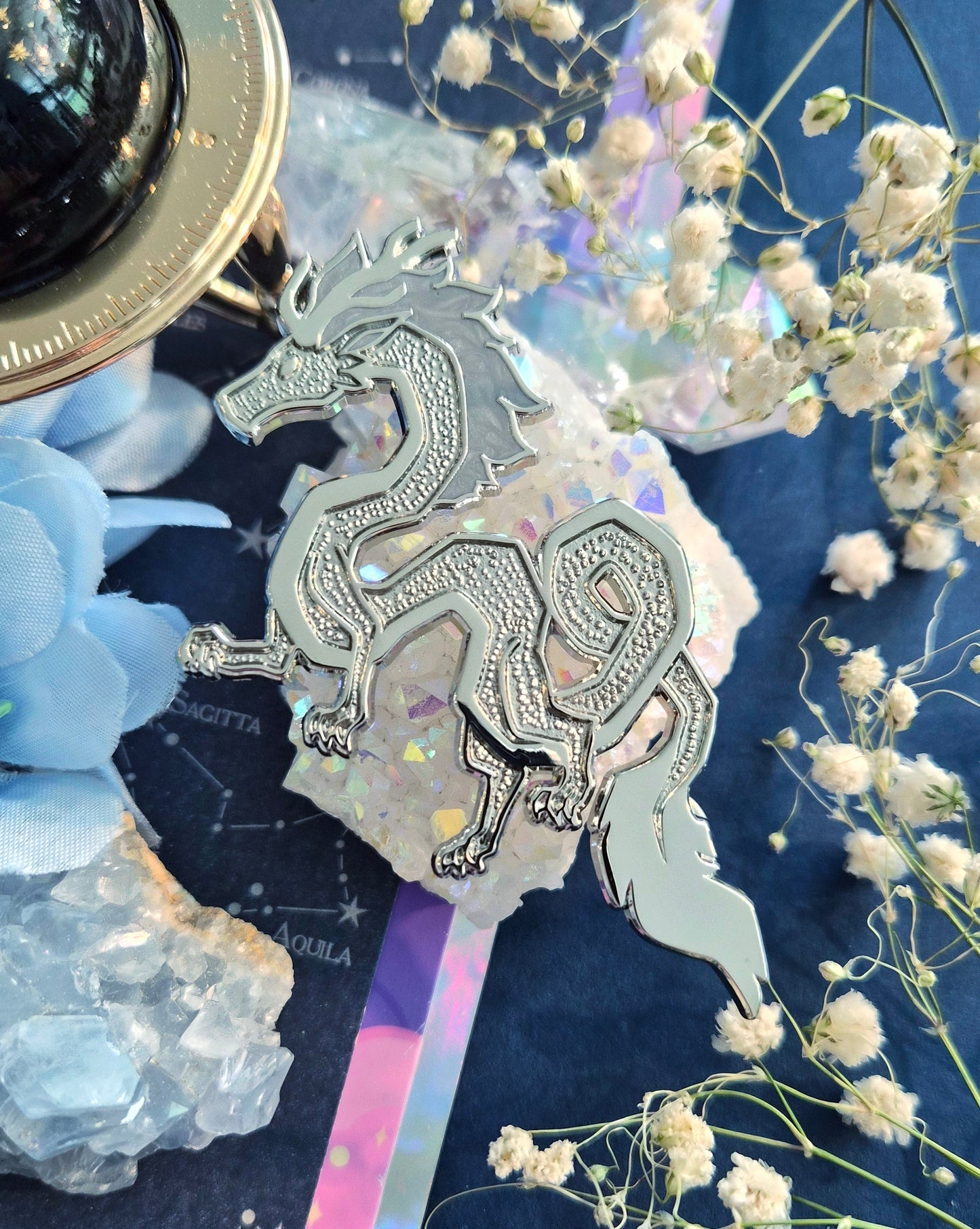 Metallic Dragons Enamel Pins
