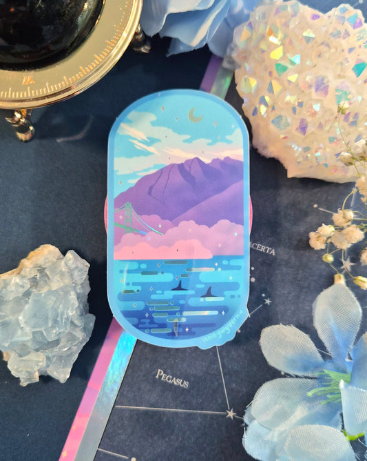 Lion's Gate Orcas Holographic Sticker