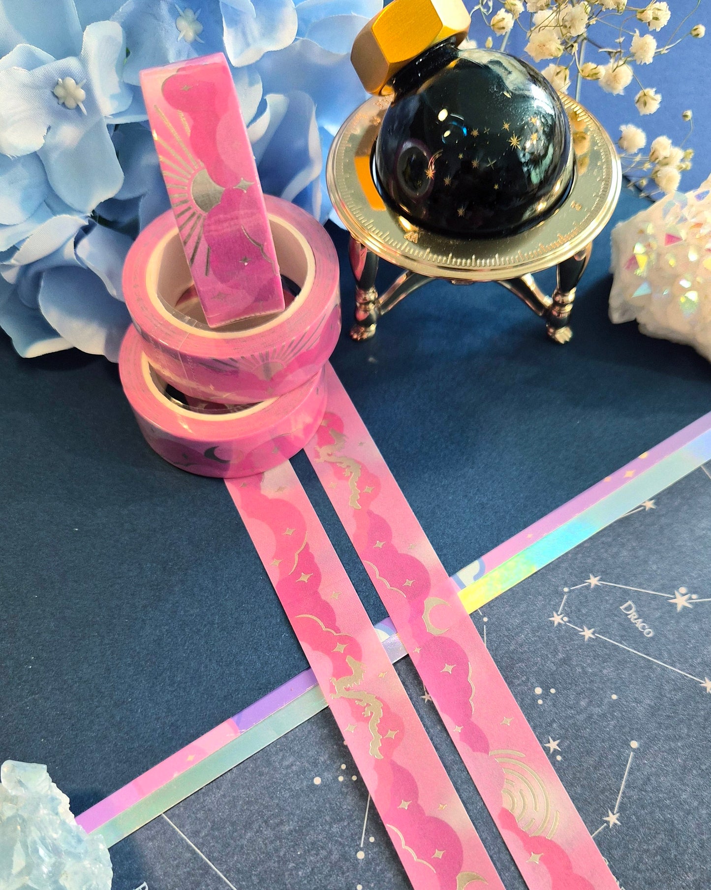 Pink Cloudscape Washi Tape