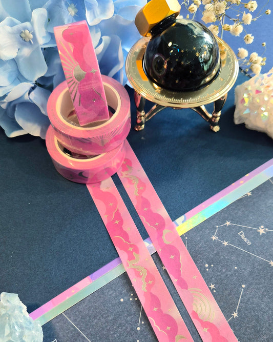 Pink Cloudscape Washi Tape