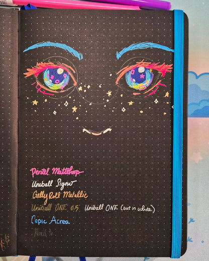 Galaxy Black Hardcover Journal