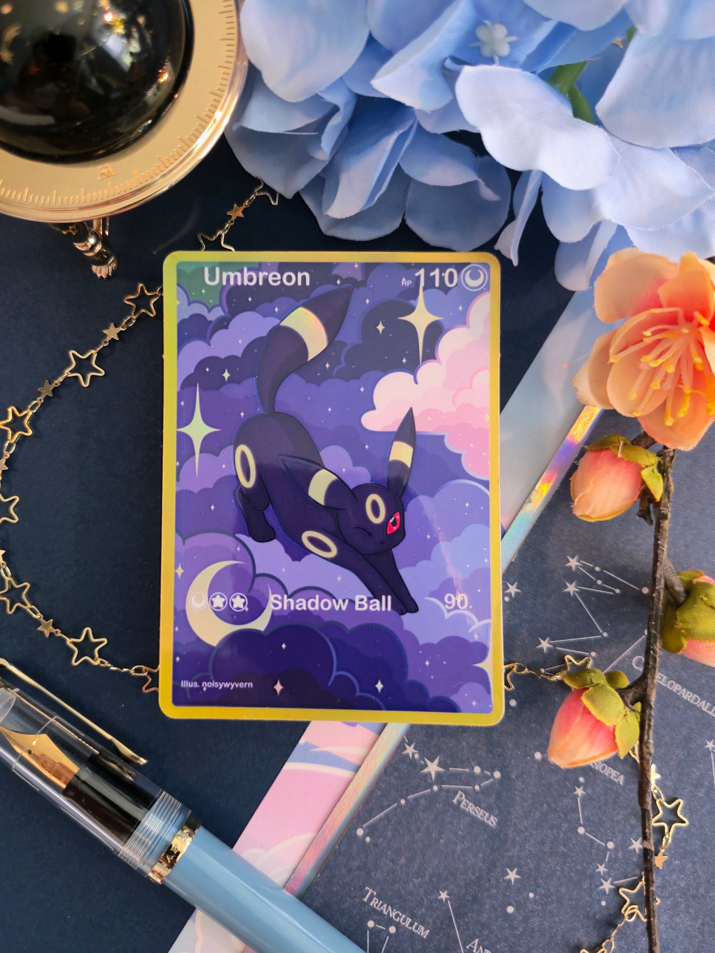 Dark-vee Holographic Sticker
