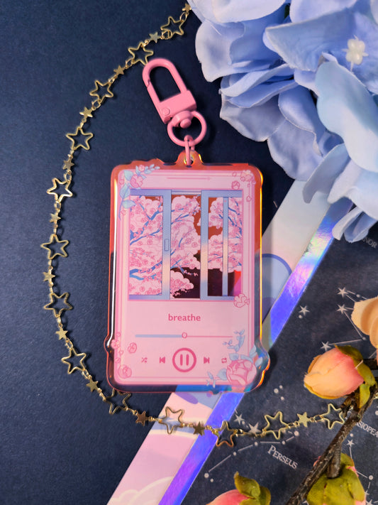 Breathe Rainbow Acrylic Charm