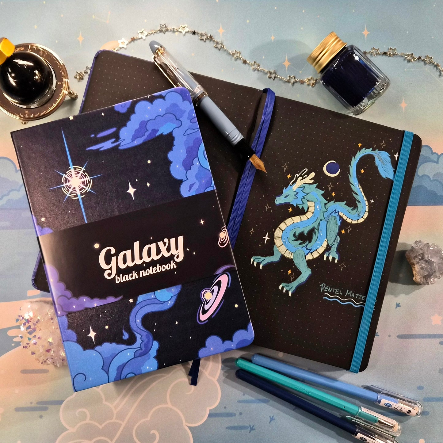 Galaxy Black Hardcover Journal