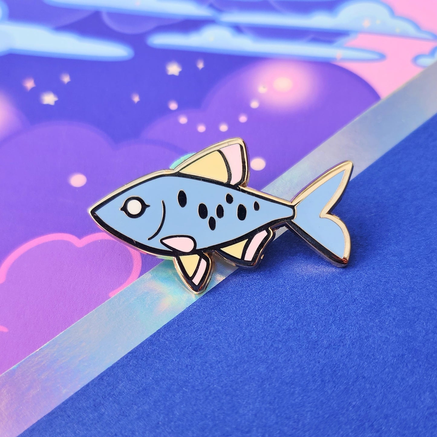 Celestial Fish Enamel Pins
