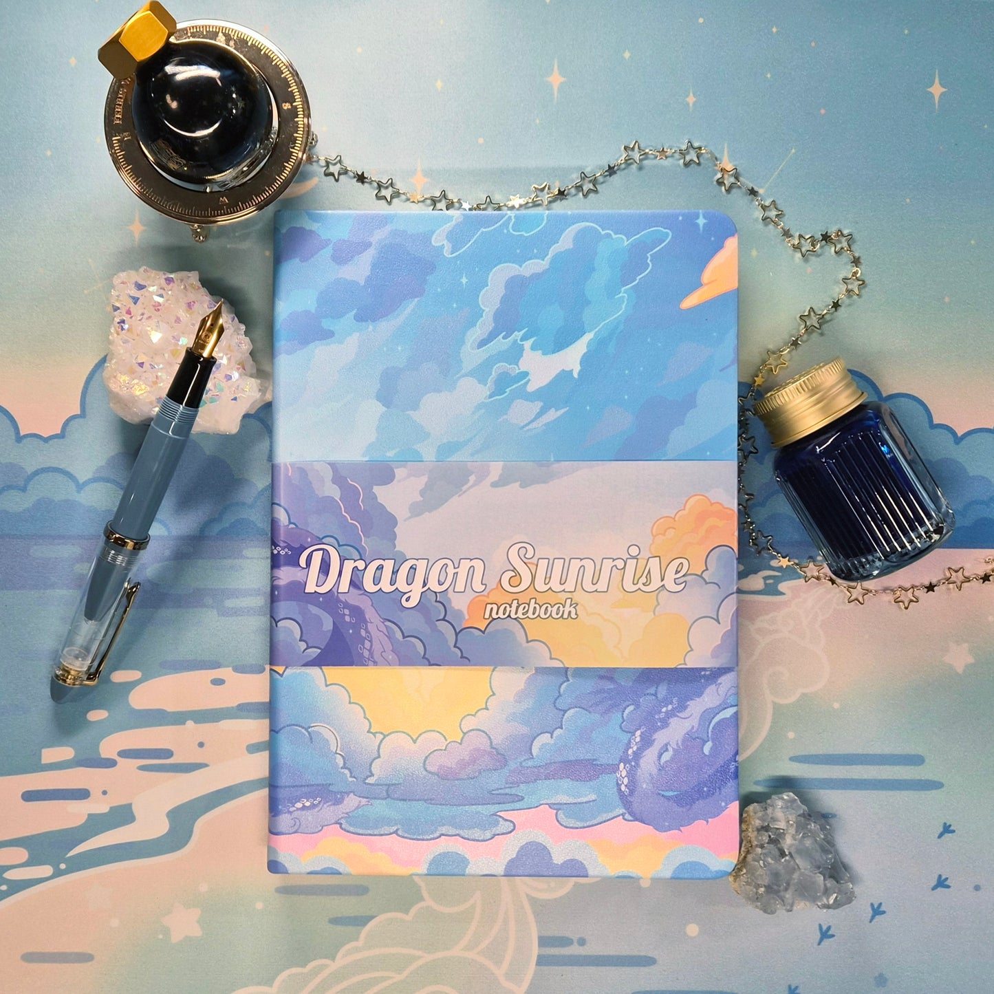 Dragon Sunrise Holographic Hardcover Journal