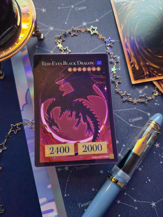 Eyes of Red Dragon Holographic Sticker