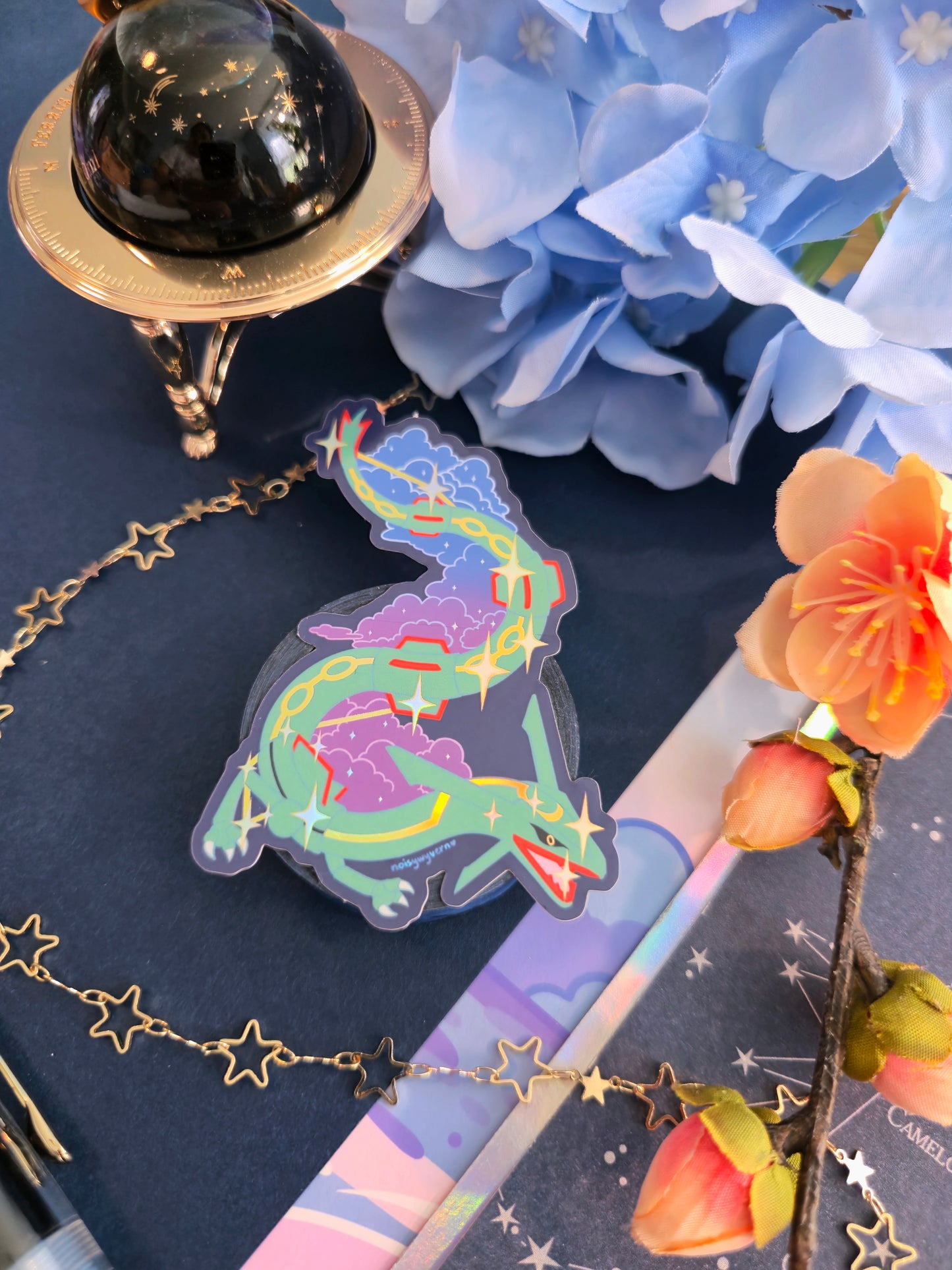 Quasar Dragon Holographic Sticker