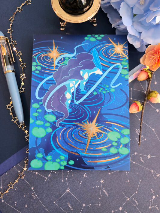 Crystal Wolf Art Print