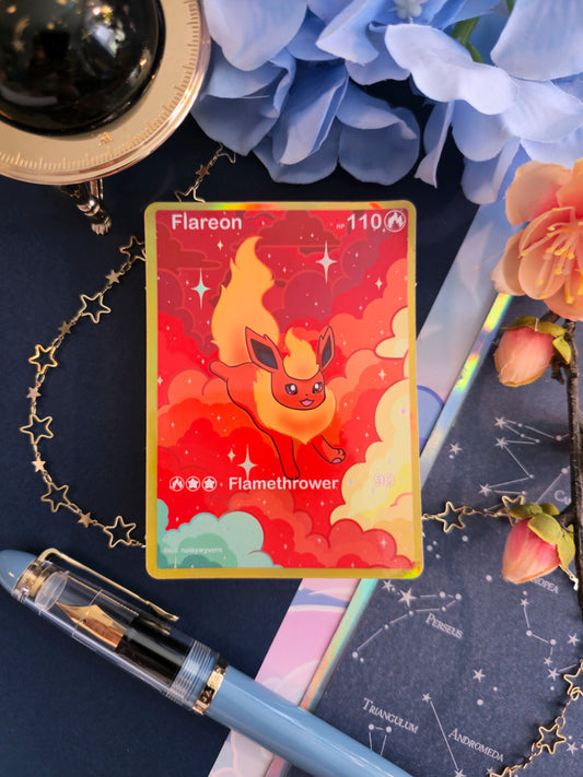Fire-vee Holographic Sticker