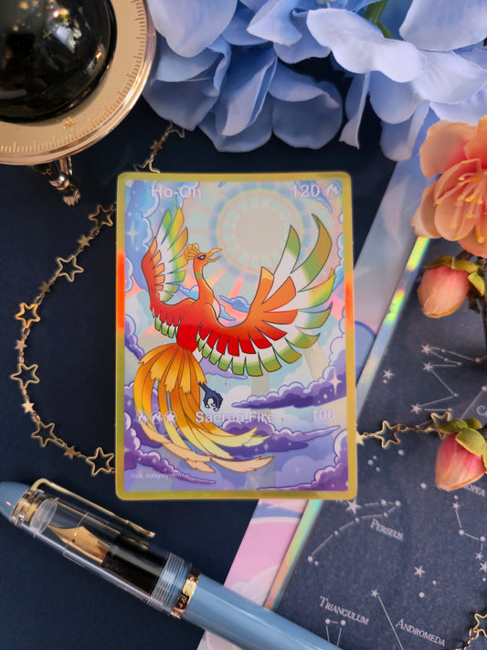 Rainbow Phoenix Holographic Sticker
