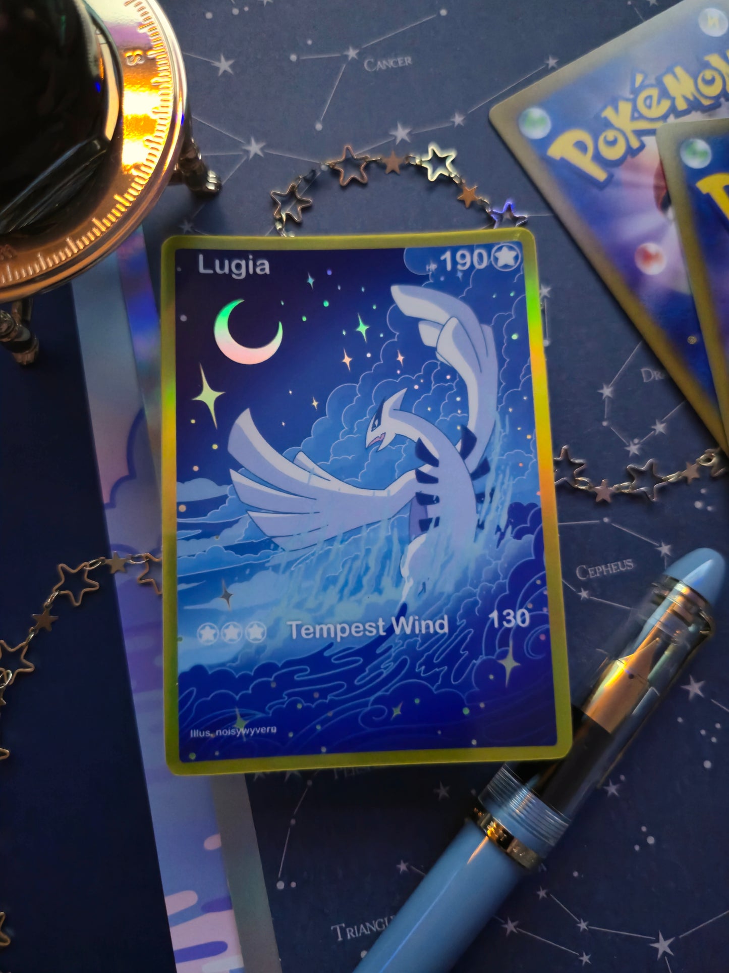 Slumbering Ocean Lord Holographic Sticker