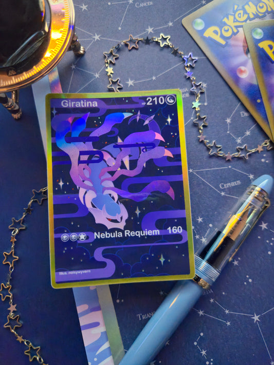 Reverse Dragon Holographic Sticker