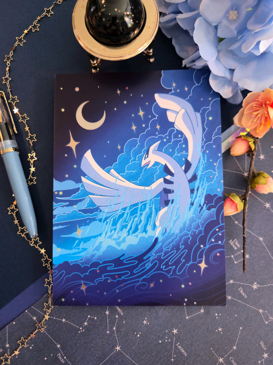 Slumbering Ocean Lord Art Print
