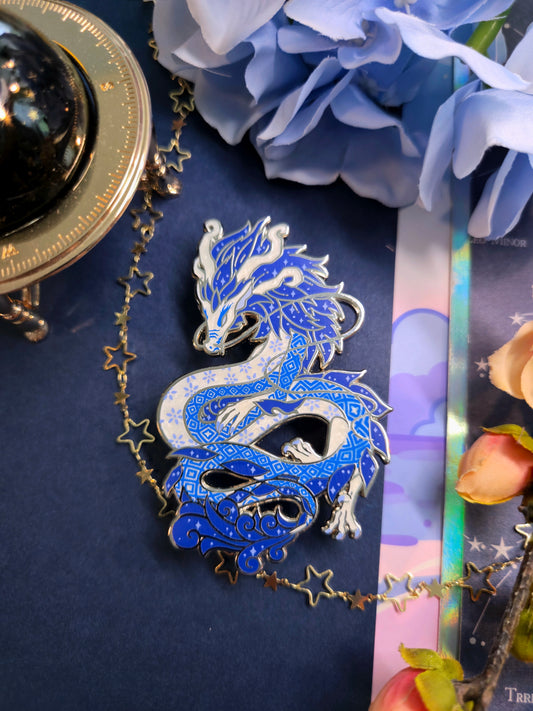 Porcelain Dragon Enamel Pin