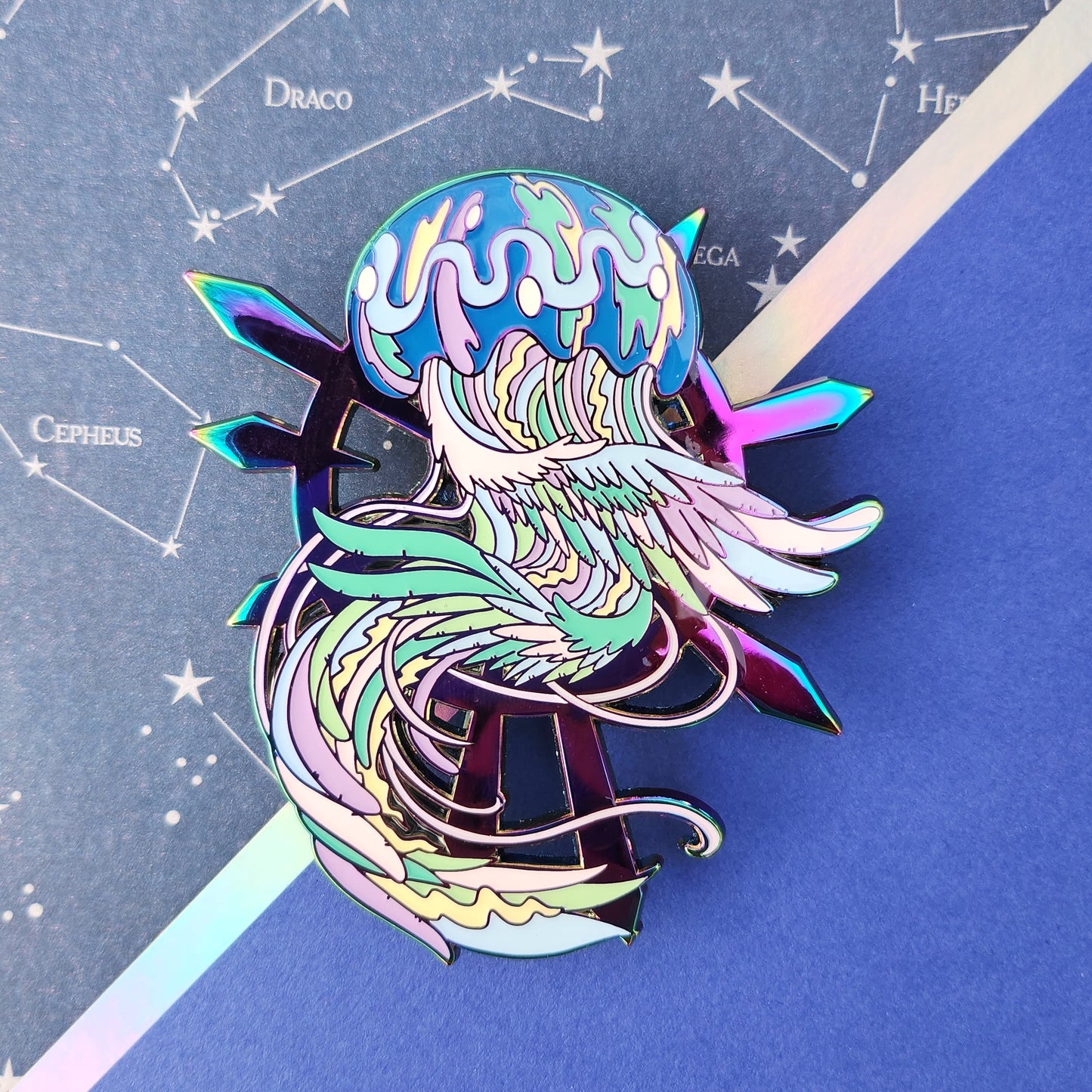 Celestial Jellyfish Enamel Pin