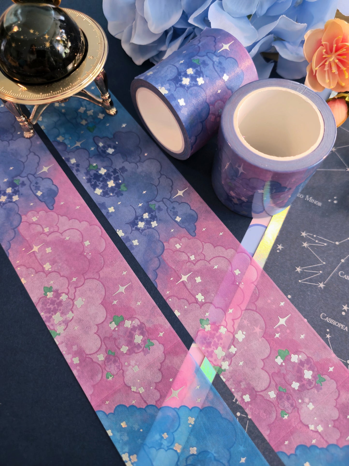 Hydrangea Clouds Washi Tape
