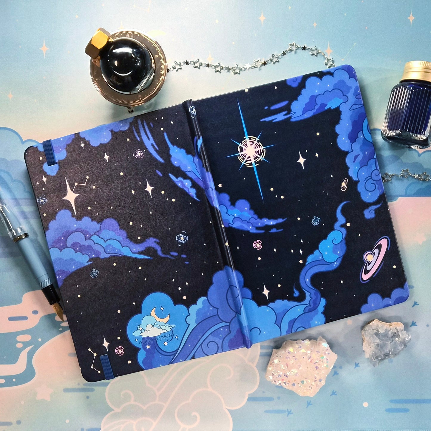 Galaxy Black Hardcover Journal