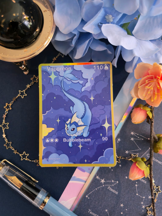 Water-vee Holographic Sticker