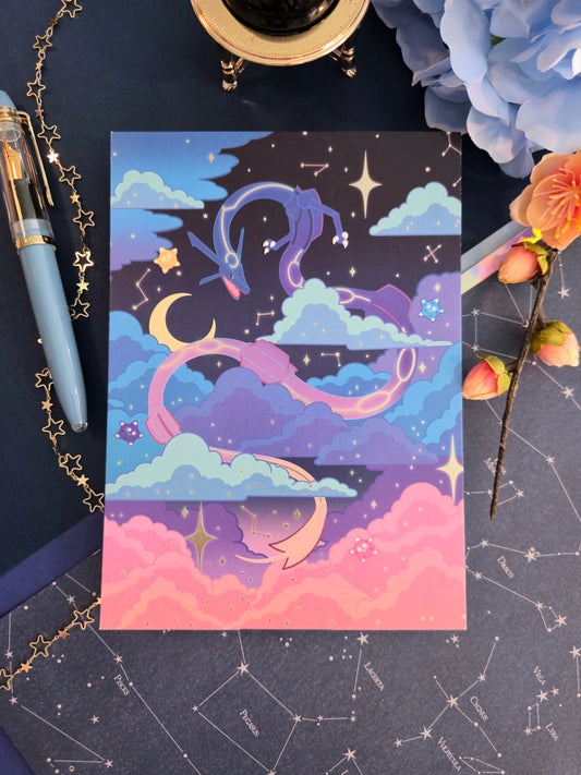 Aurora Dragon Art Print