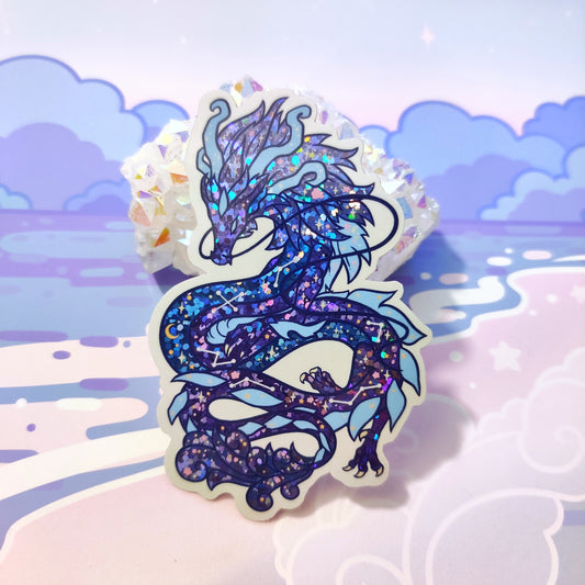 Starry Dragon Holographic Sticker