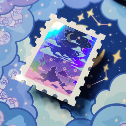 Firefly Sunset Holographic Sticker