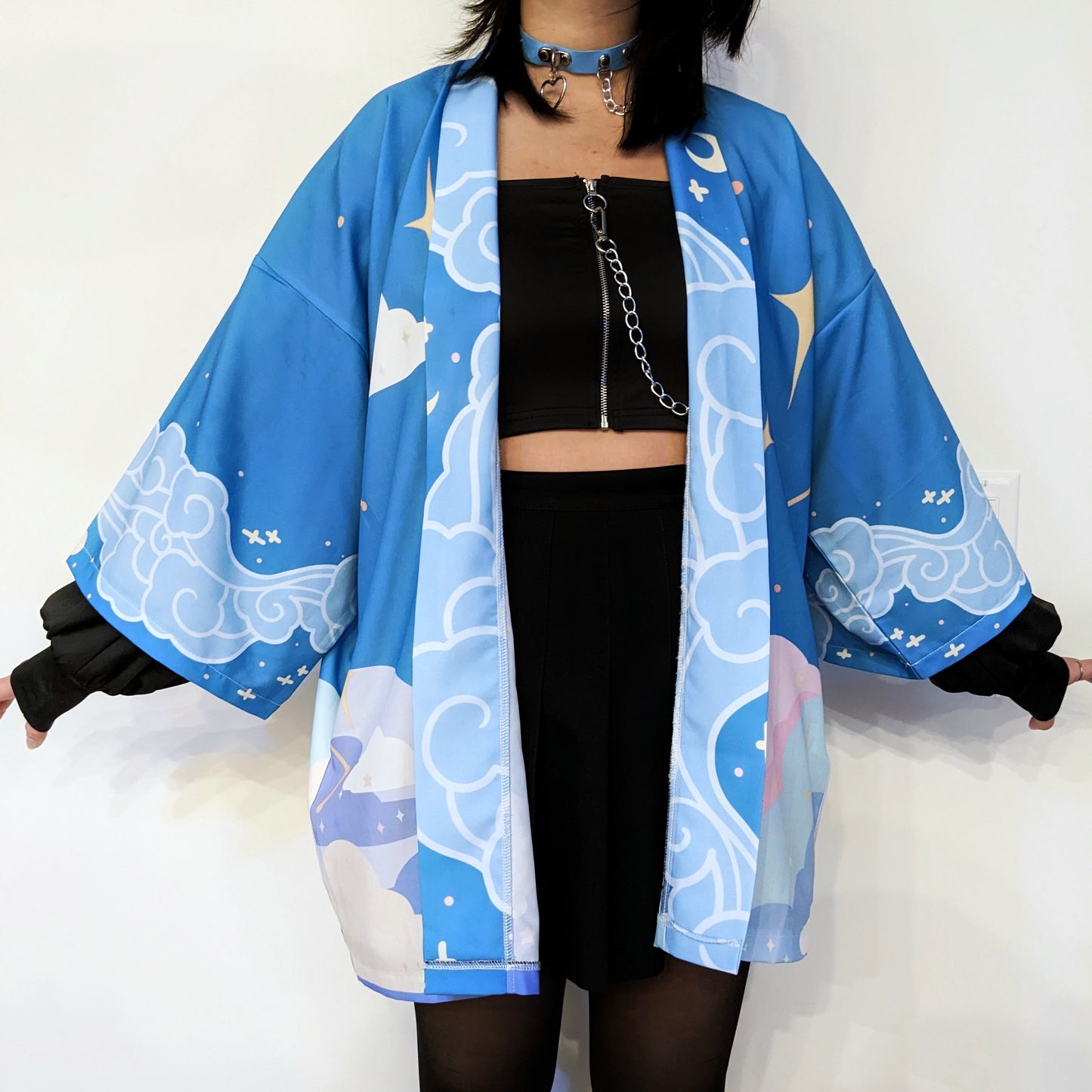 Blue Clouds Haori